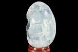 Crystal Filled, Celestine (Celestite) Egg - Madagascar #134623-1